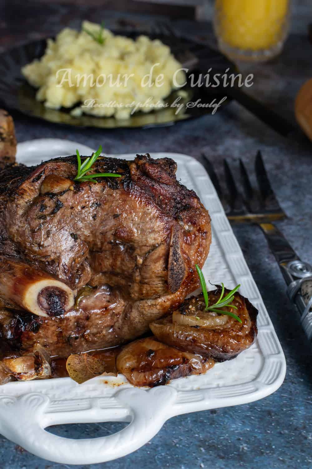 gigot d'agneau au four bien fondant