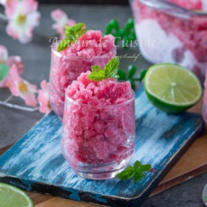 Granité de raisins noirs maison