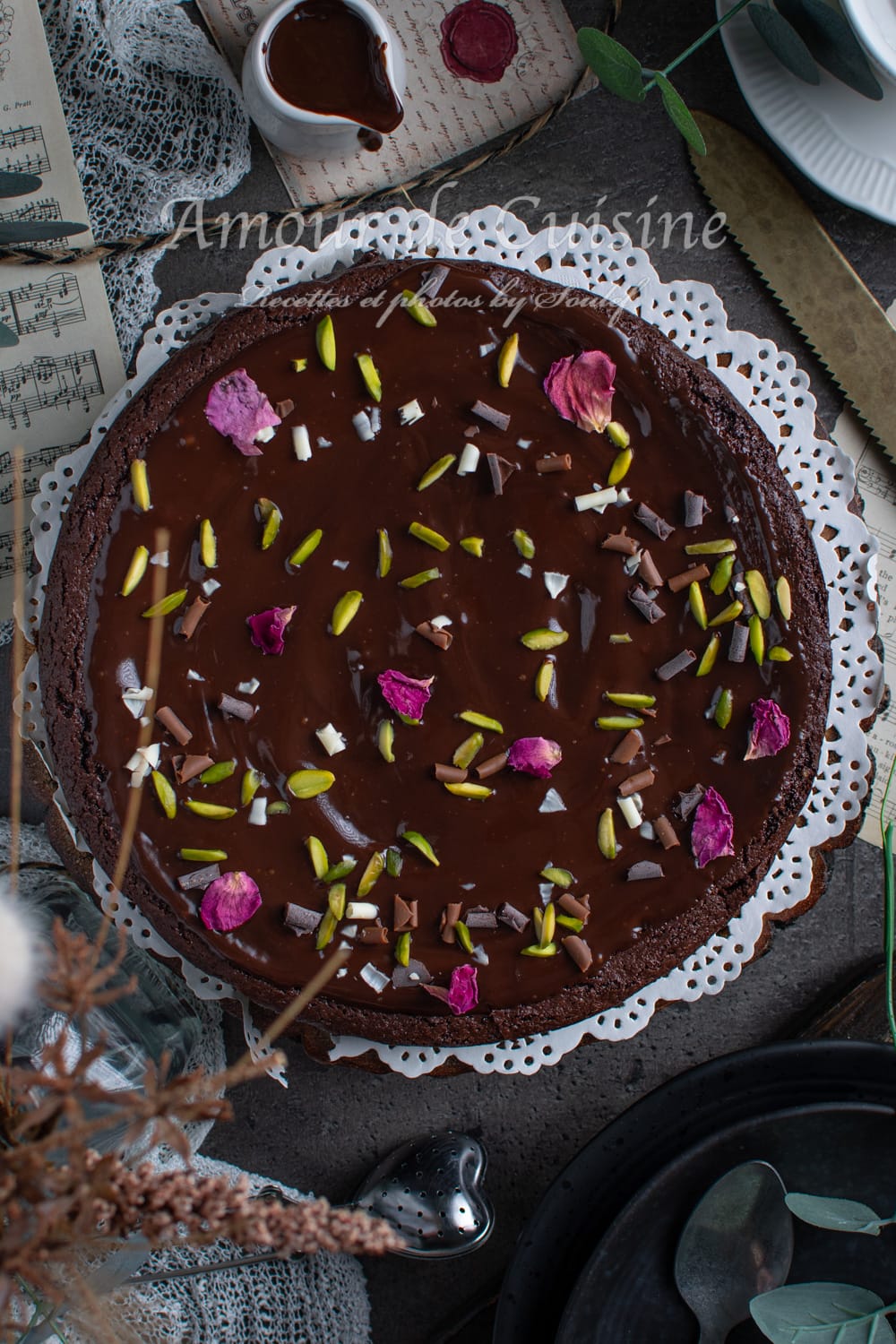 Gateau au chocolat aux pois chiches