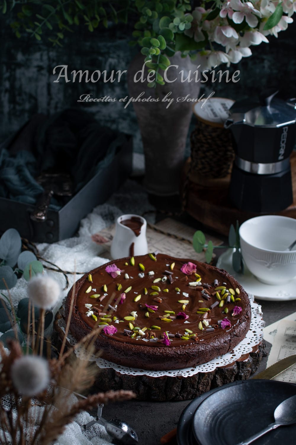 Gateau au chocolat aux pois chiches