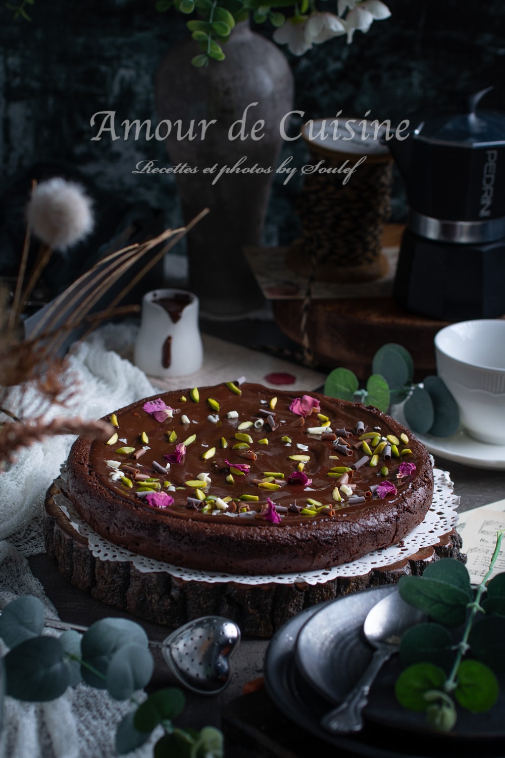 Gateau au chocolat à la poudre de pois chiches sans gluten