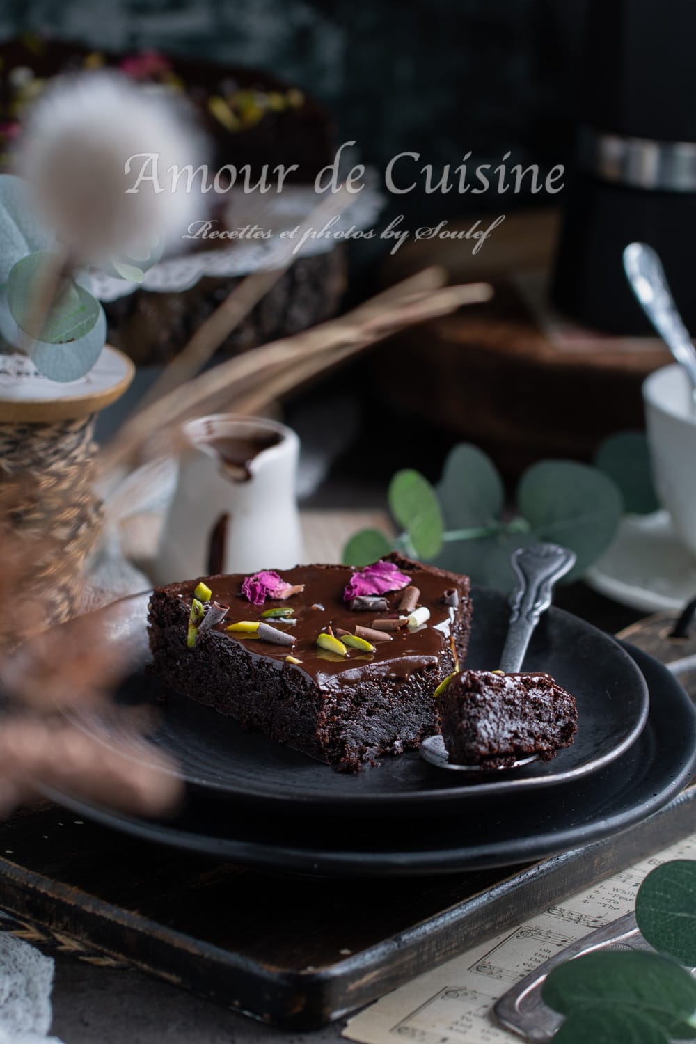 Gateau au chocolat à la farine de pois chiche sans gluten