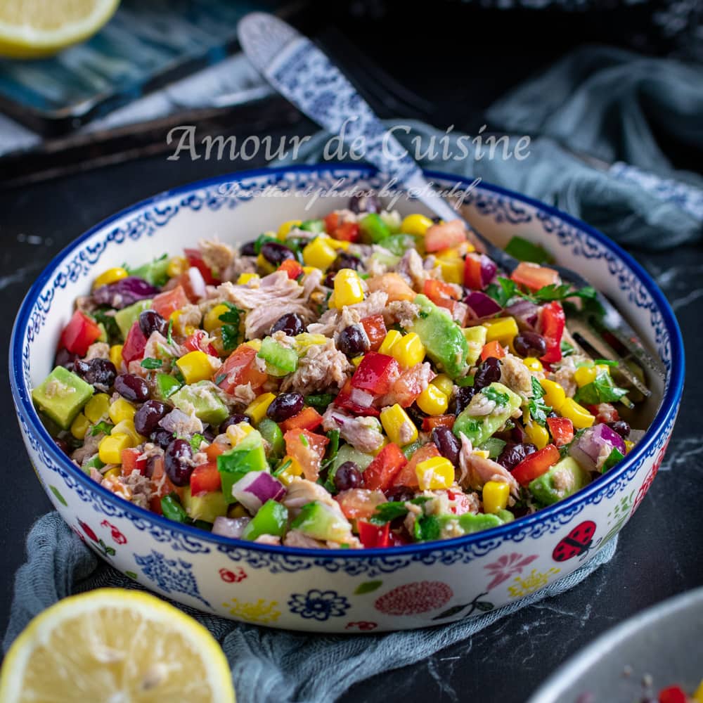 Salade mexicaine aux haricots noirs et maïs