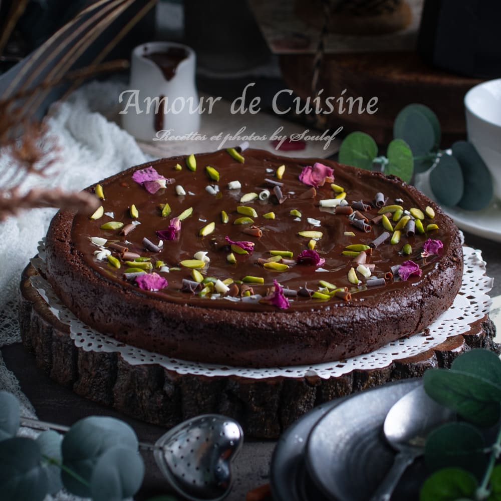 Gateau au chocolat aux pois chiches