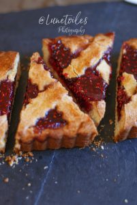 recette linzertorte framboise