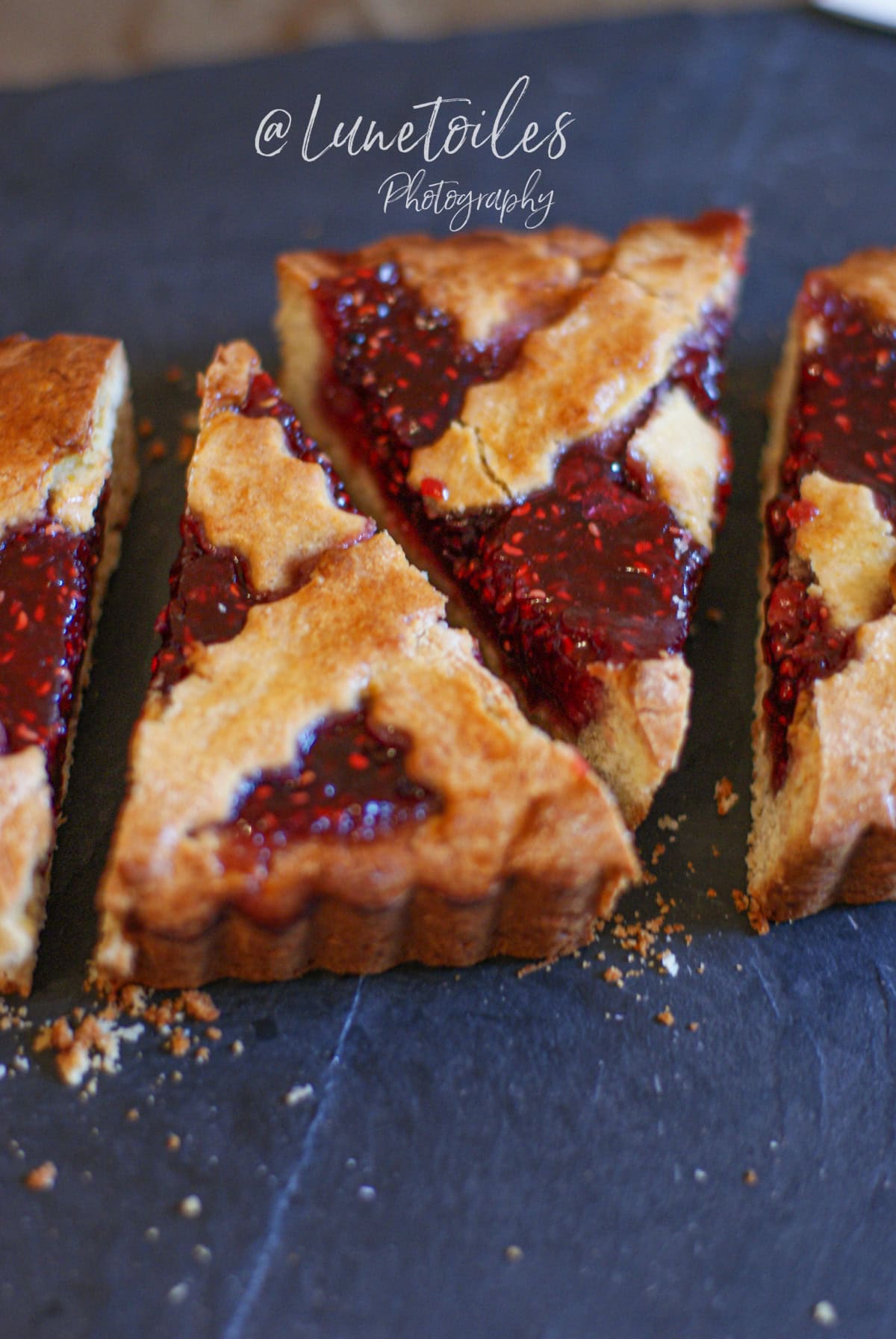 recette linzertorte framboise