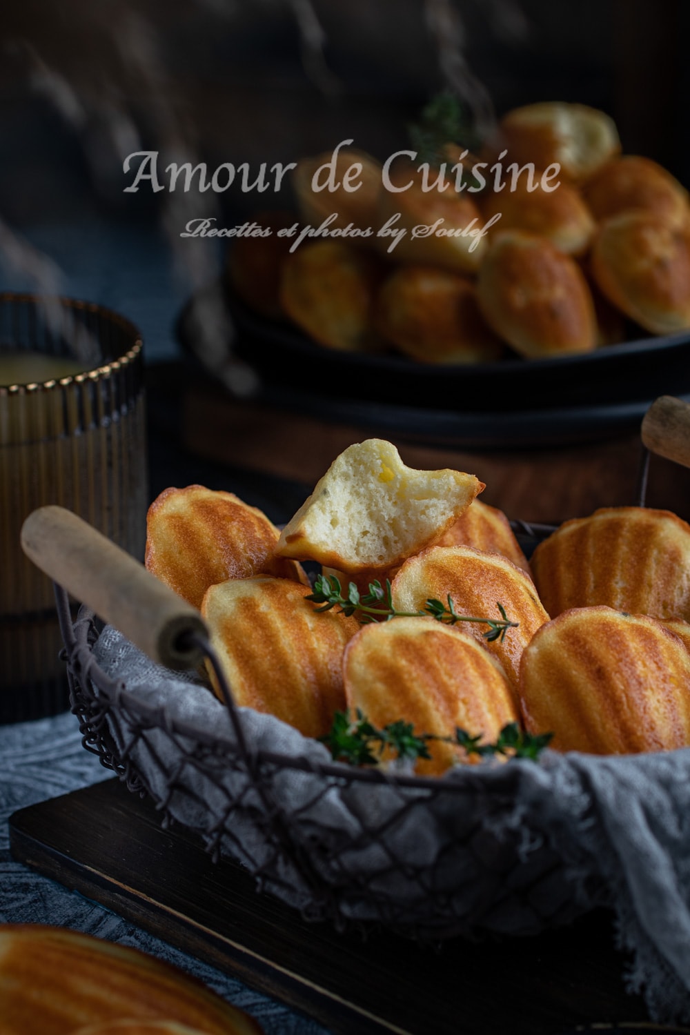 Madeleines salées au chèvre et thym