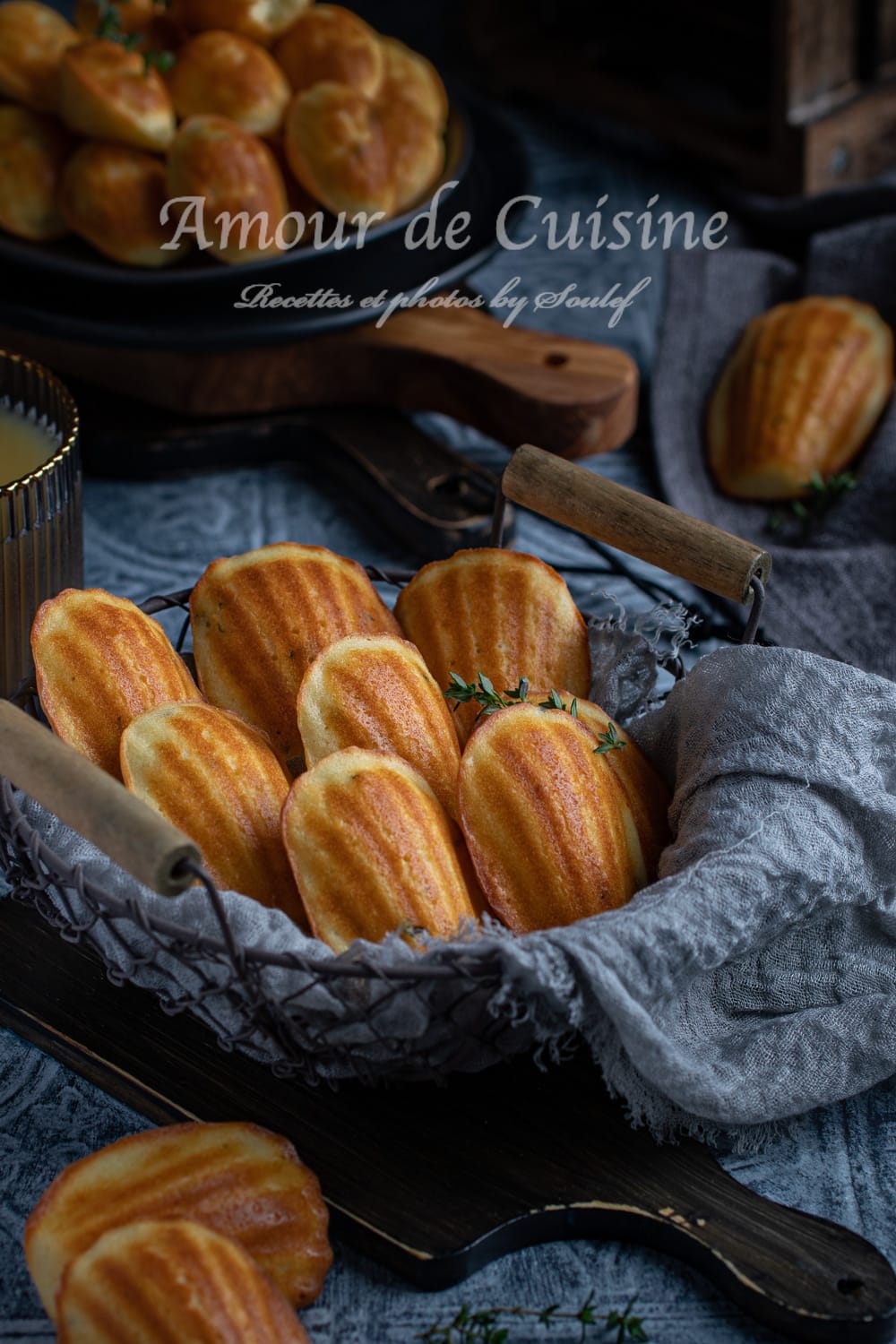 Madeleines salées au chèvre et thym