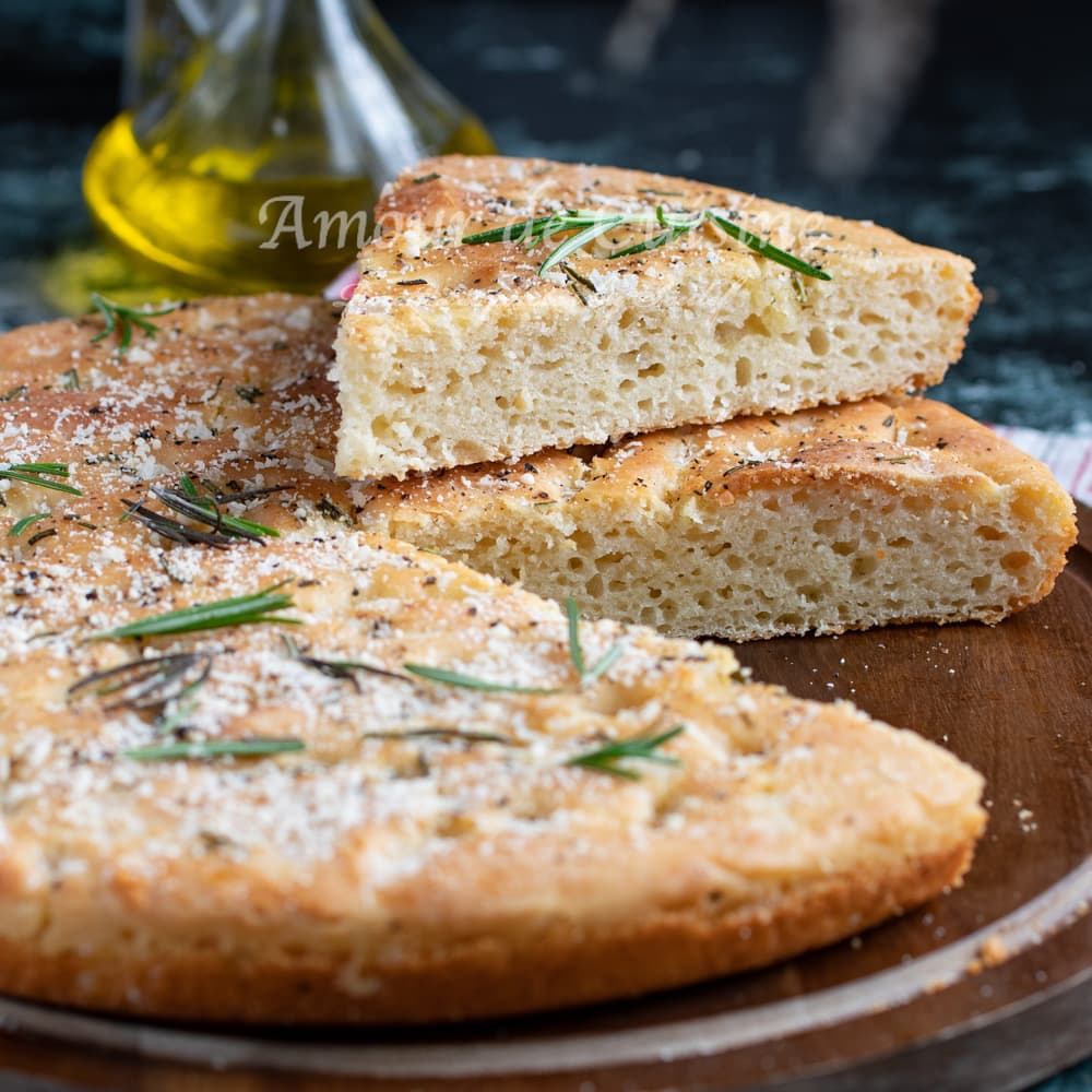 Pain focaccia sans gluten facile