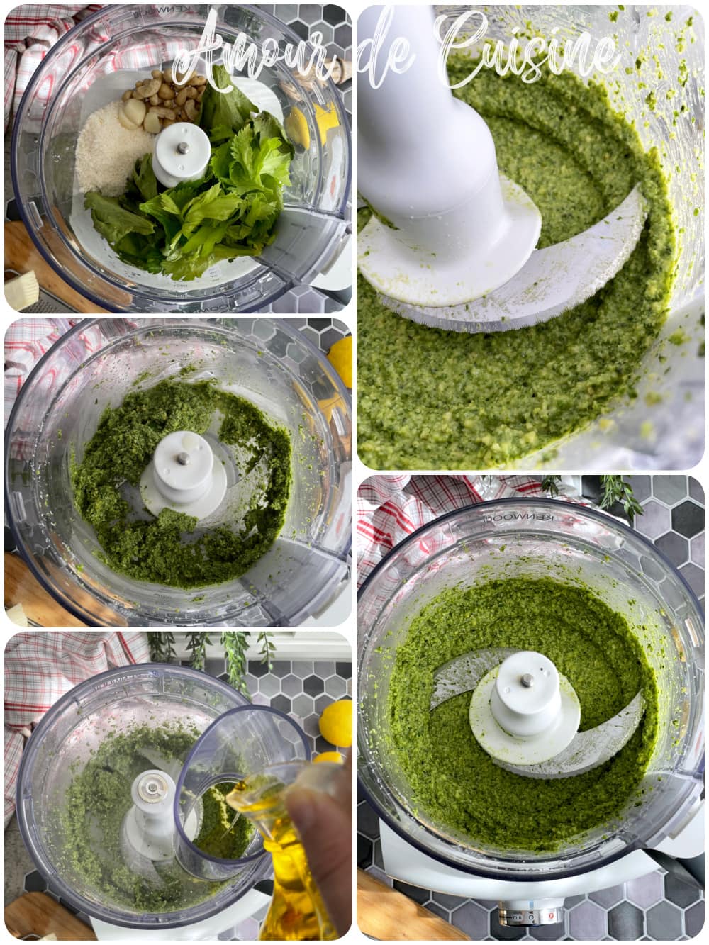 comment preparer le pesto aux feuilles de celeri