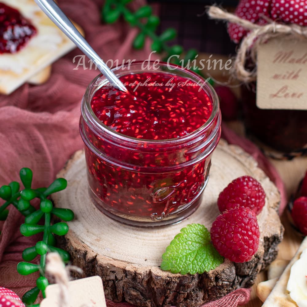 confiture de framboises facile