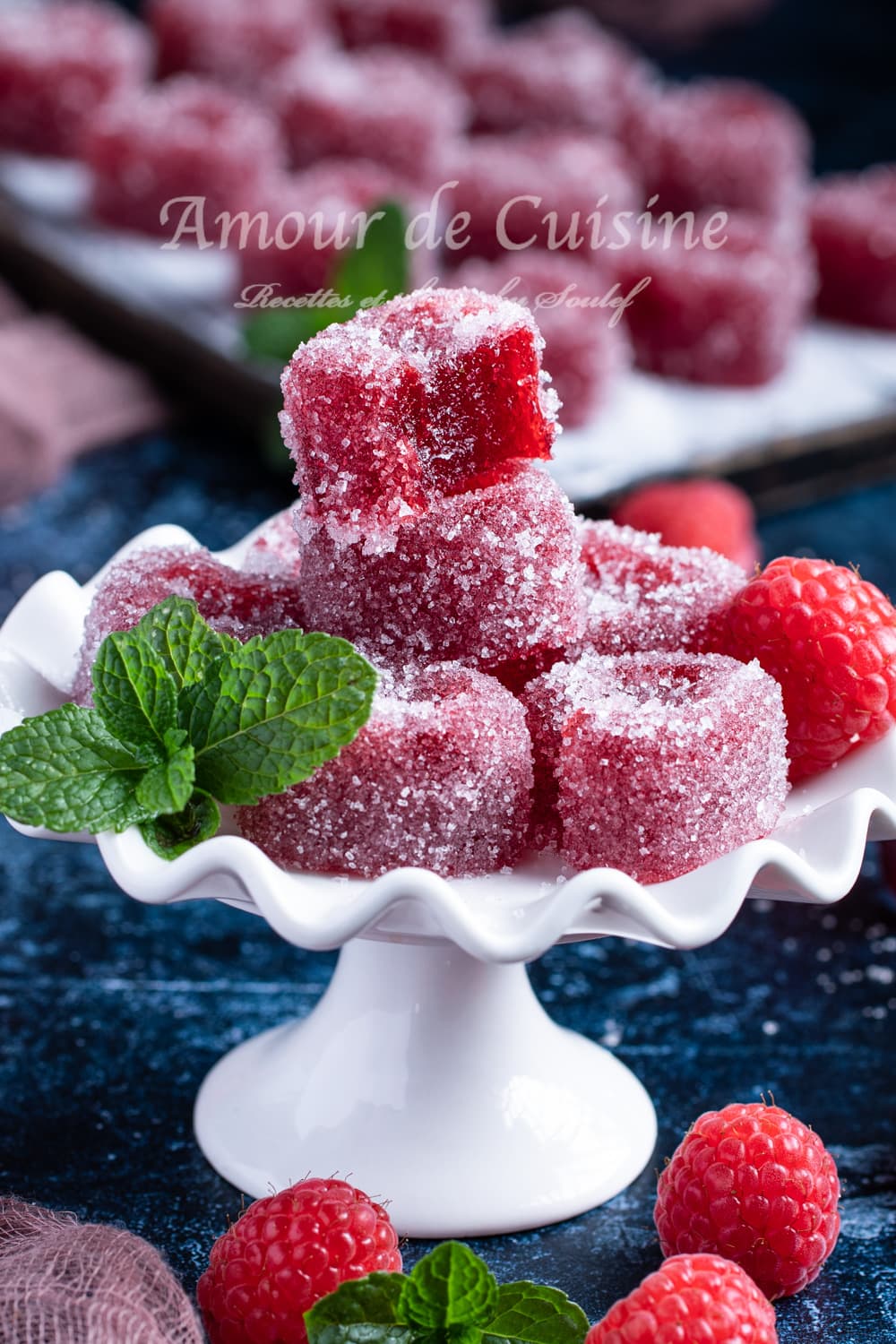 Pate de fruits aux framboises