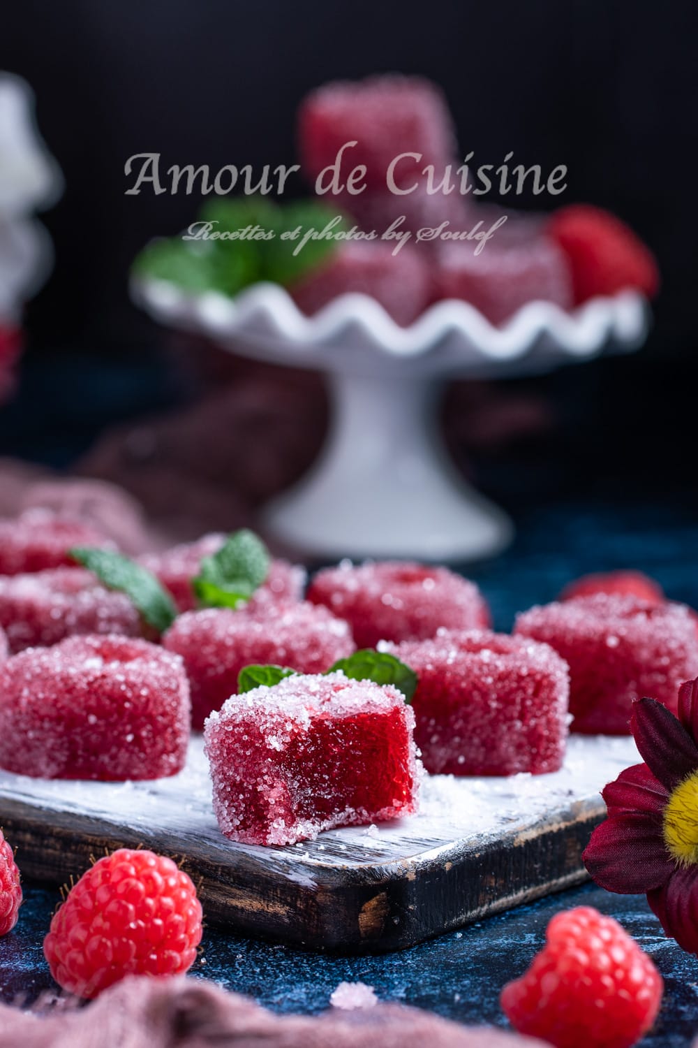 Pate de fruits aux framboises