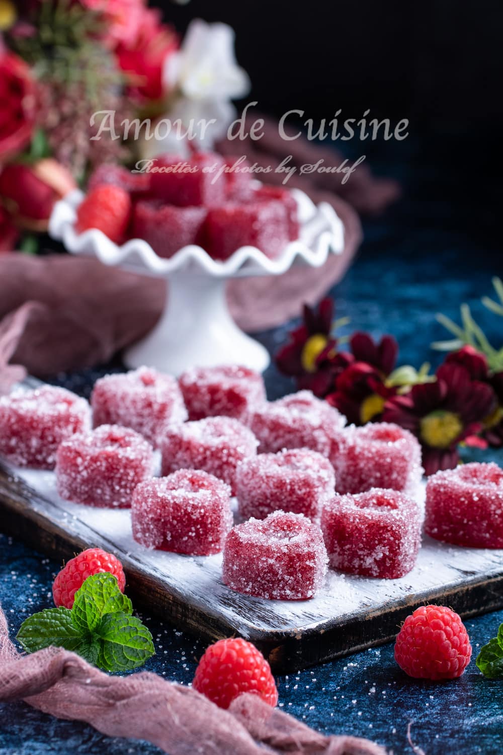 Pate de fruits aux framboises, Idées repas et desserts de la Saint Valentin