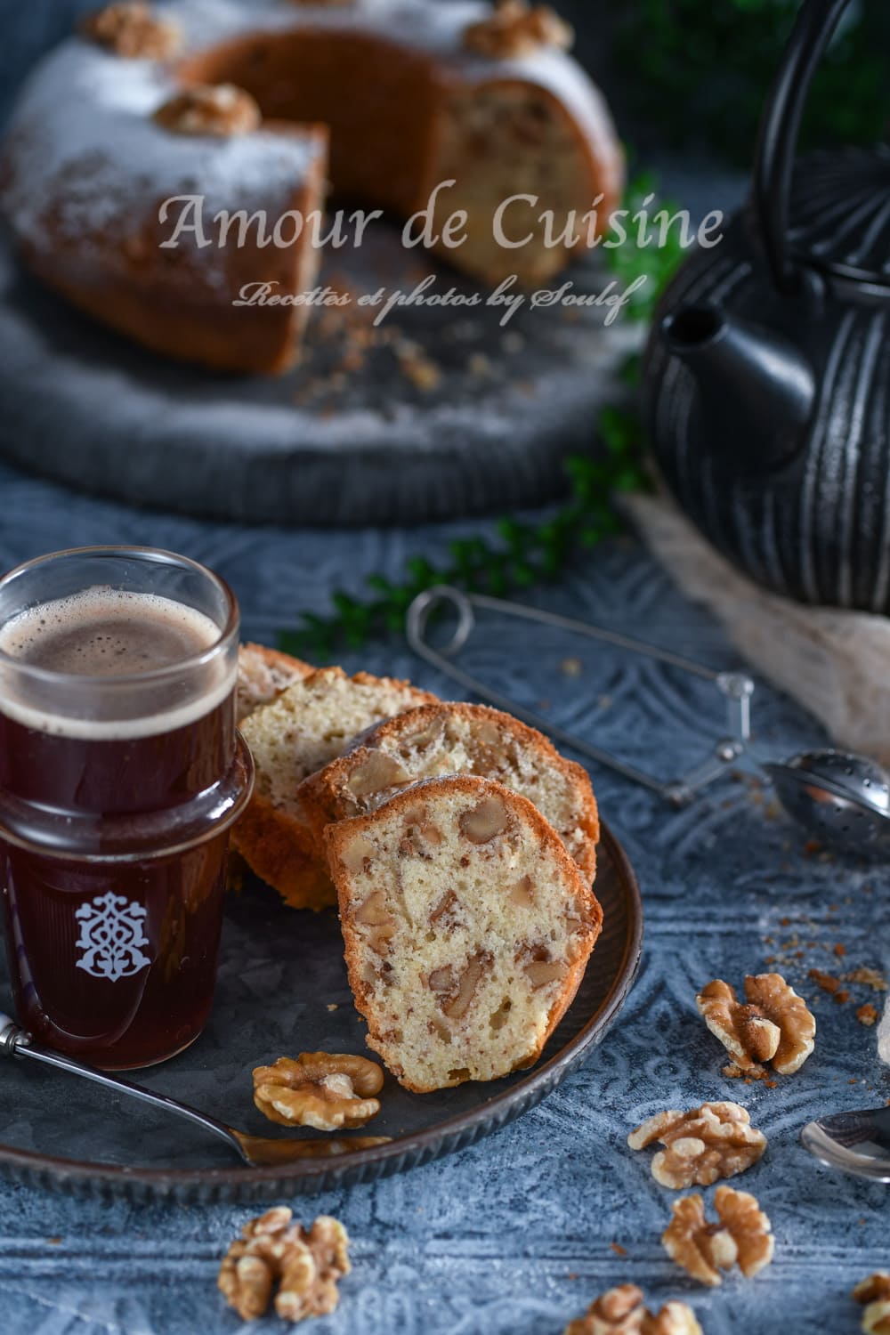 Gateau aux noix de Cyril Lignac