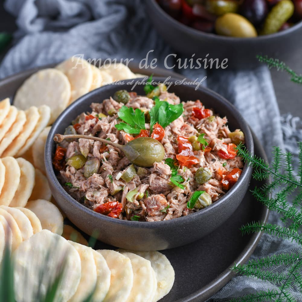 Tartinade au thon à la Méditerranéenne (dip)