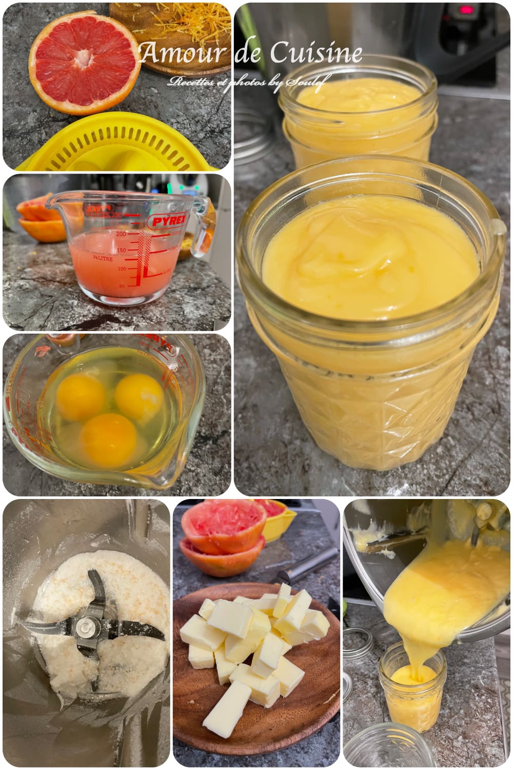 Preparer le curd au pamplemousse au Thermomix