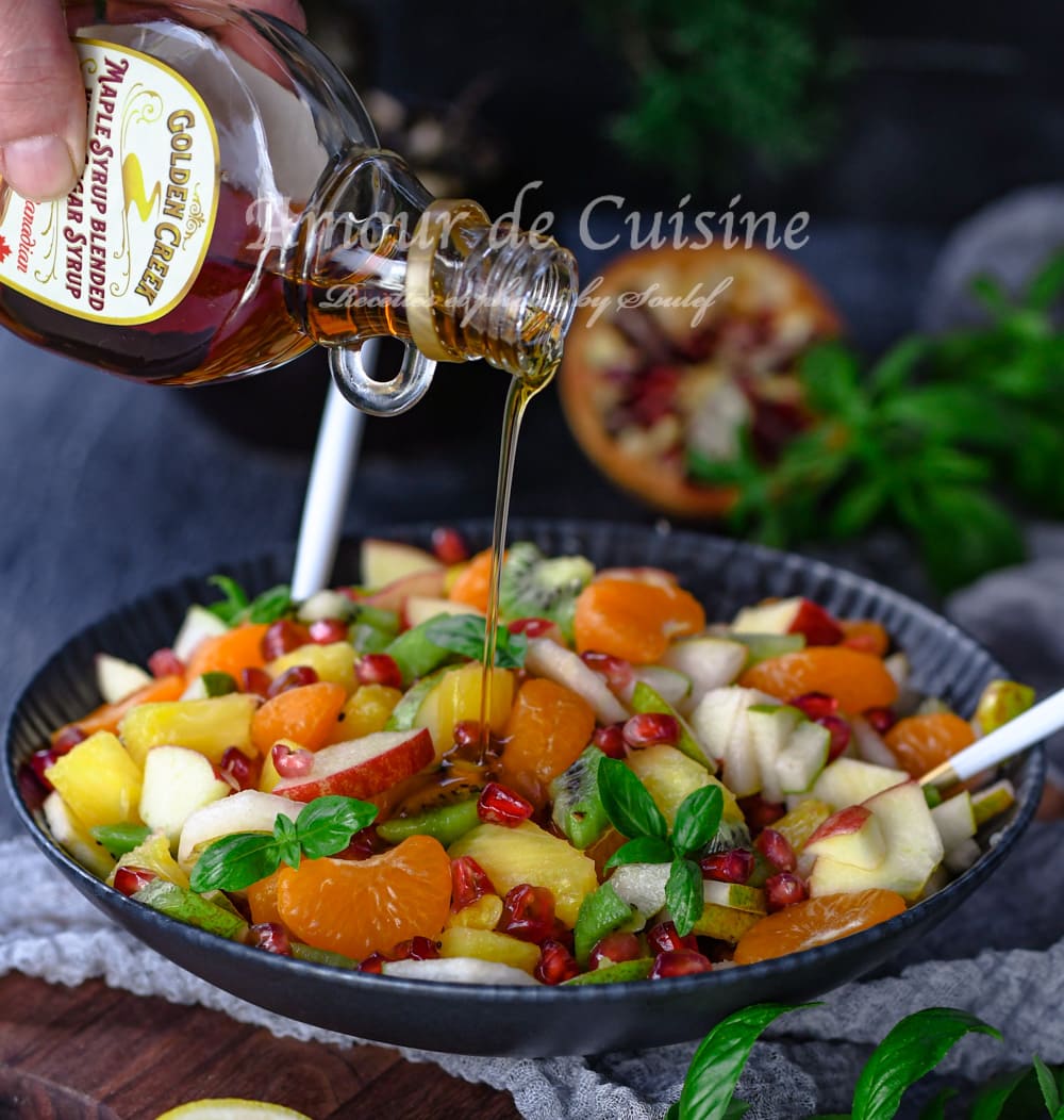 Salade de fruits d'hiver à l’érable