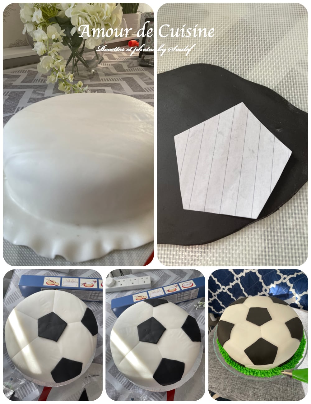 decoration du gateau ballon de foot