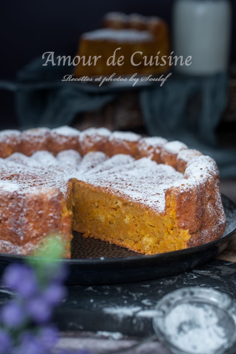 Gateau de patate douce à la vanille