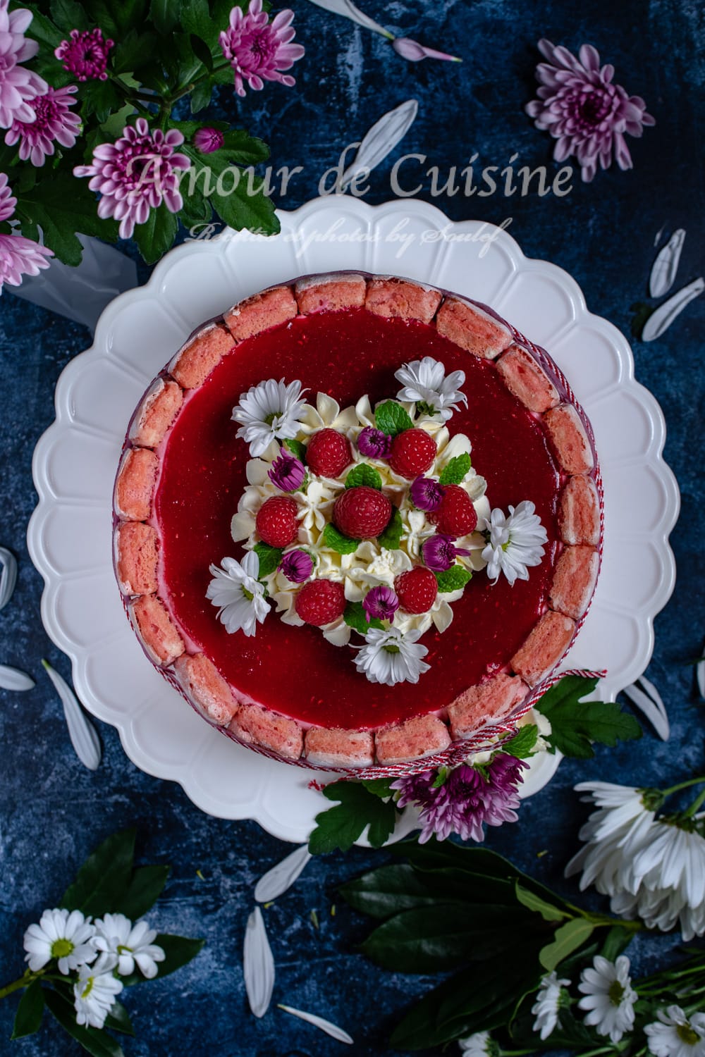 Recette de charlotte aux framboises facile au mascarpone