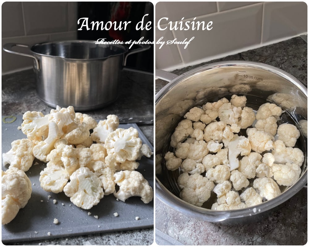 cuisson du chou fleur