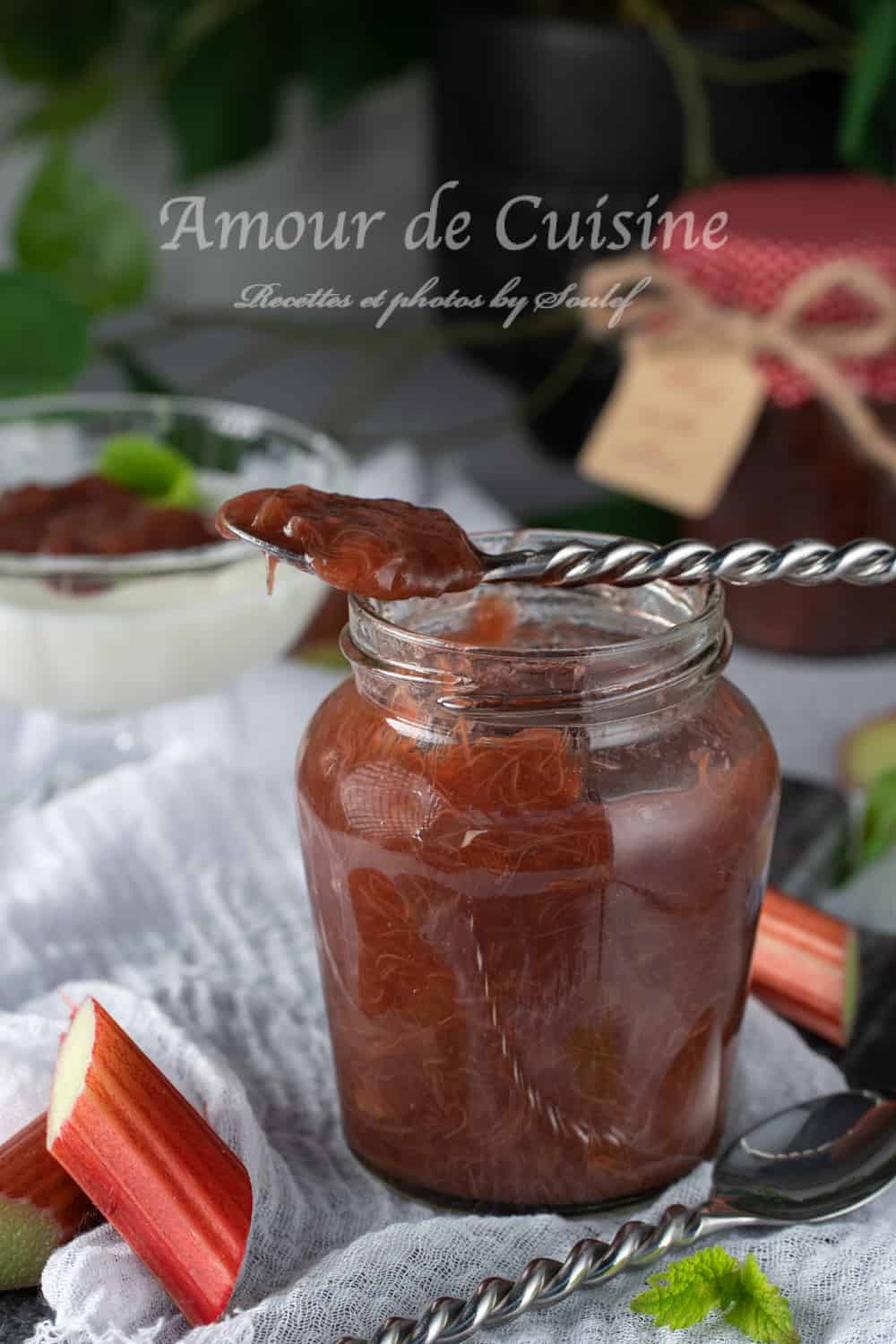 compote de rhubarbe maison facile