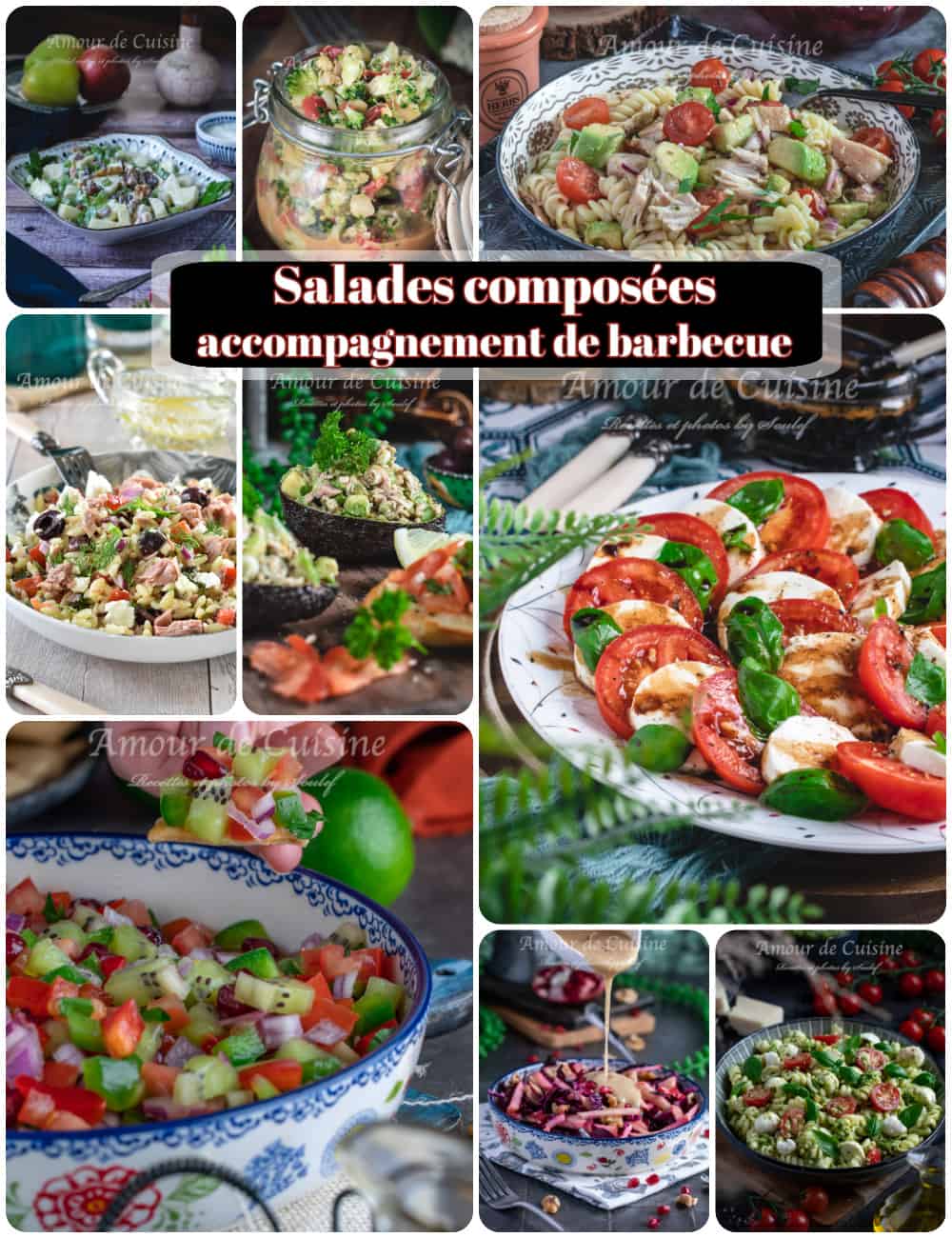 idées de Salades composées comme accompagnement pour barbecue BBQ