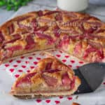 tarte amandine à la rhubarbe