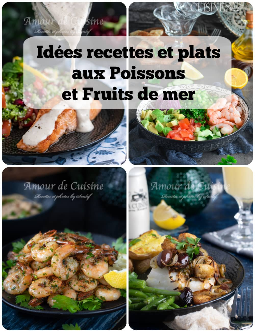 Idées recettes et plats aux poissons et fruits de mer