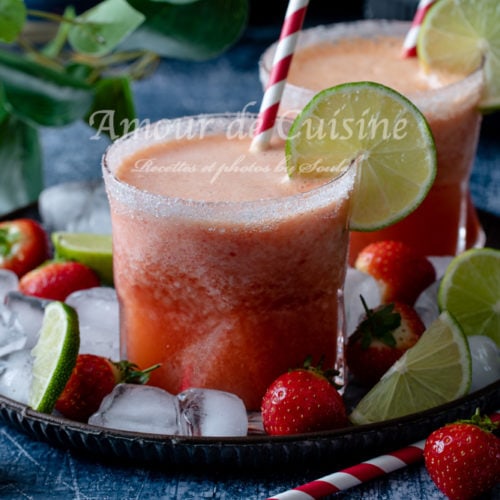 Margarita aux fraises sans alcool