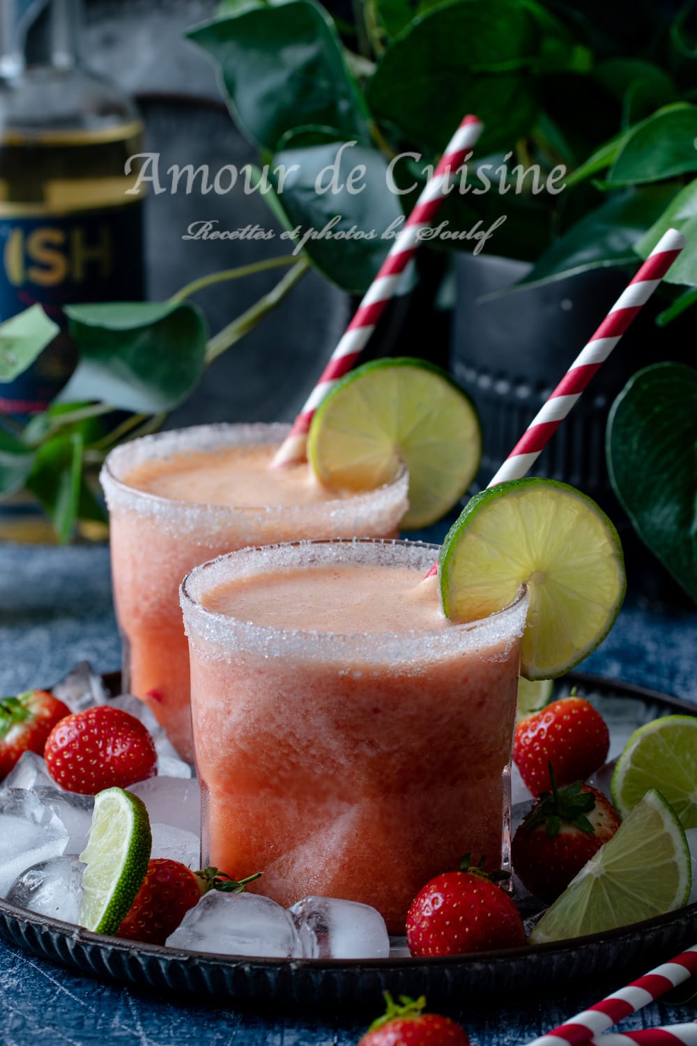 Margarita aux fraises sans alcool