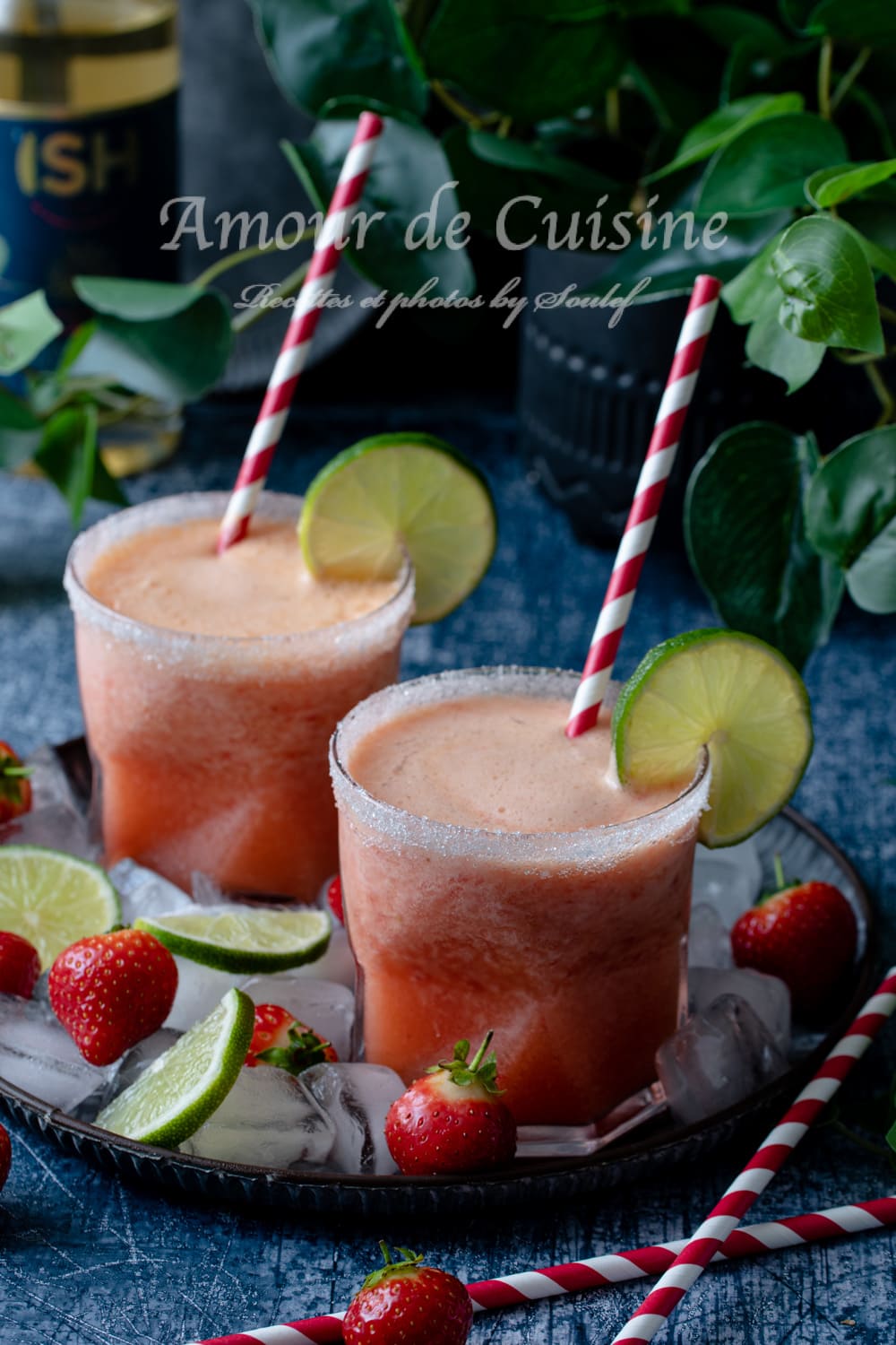 Margarita aux fraises sans alcool