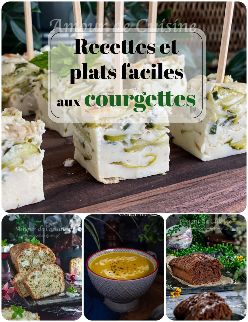 Recettes et plats faciles aux courgettes