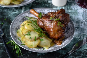 Souris d'agneau confites au four