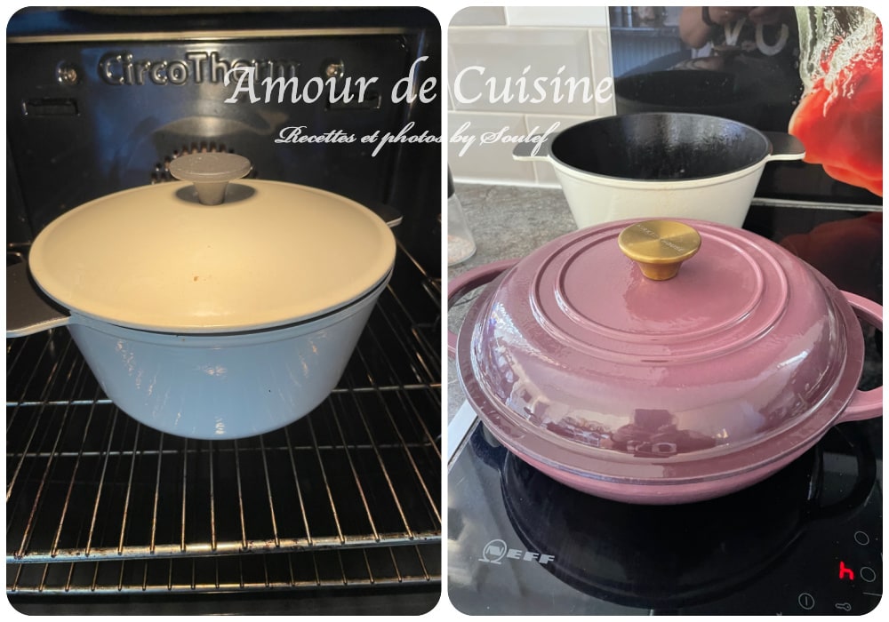 cocotte parfaite pour la cuisson de souris d'agneau