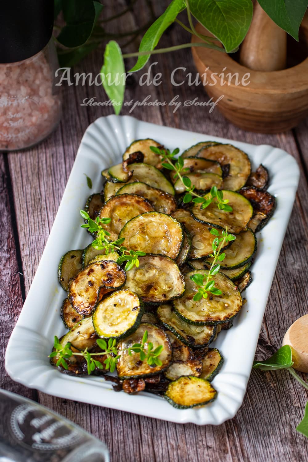 Courgettes sautées à l'ail à la poêle