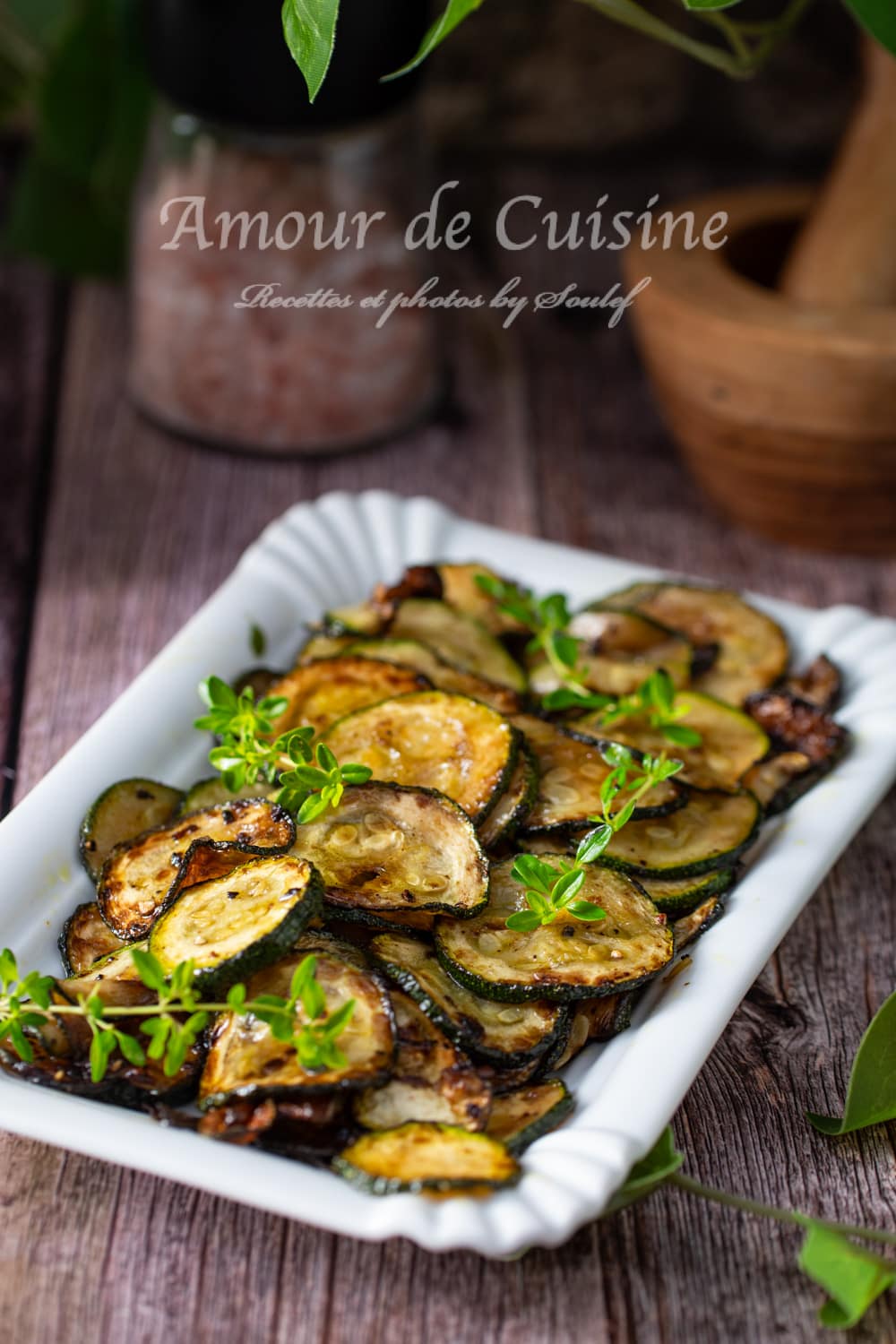 Courgettes sautées à l'ail à la poêle