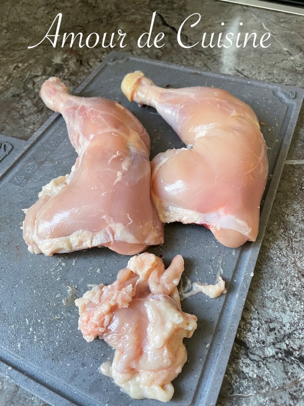 nettoyer les cuisses de poulet