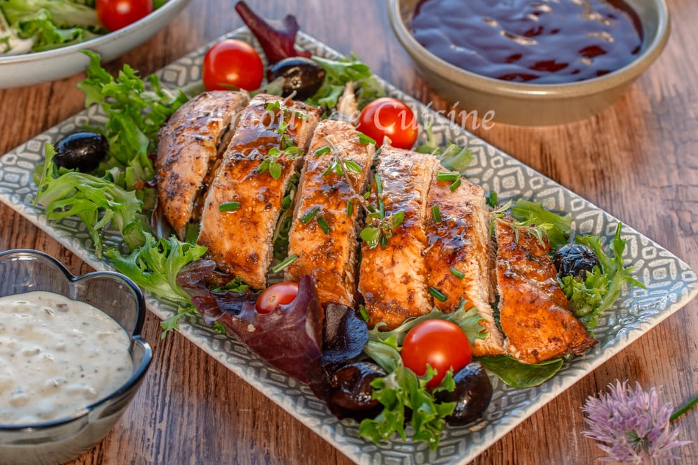 Recette Blancs de poulet grillés au barbecue