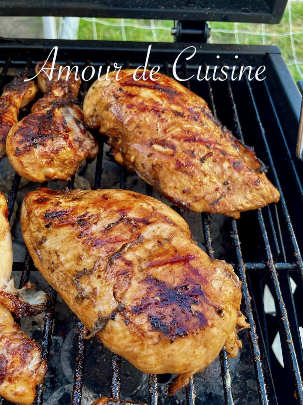 Recette Blanc de poulet grillés au barbecue