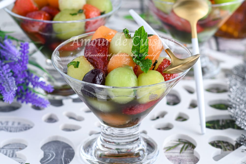 Salade de melon, dessert frais d'été