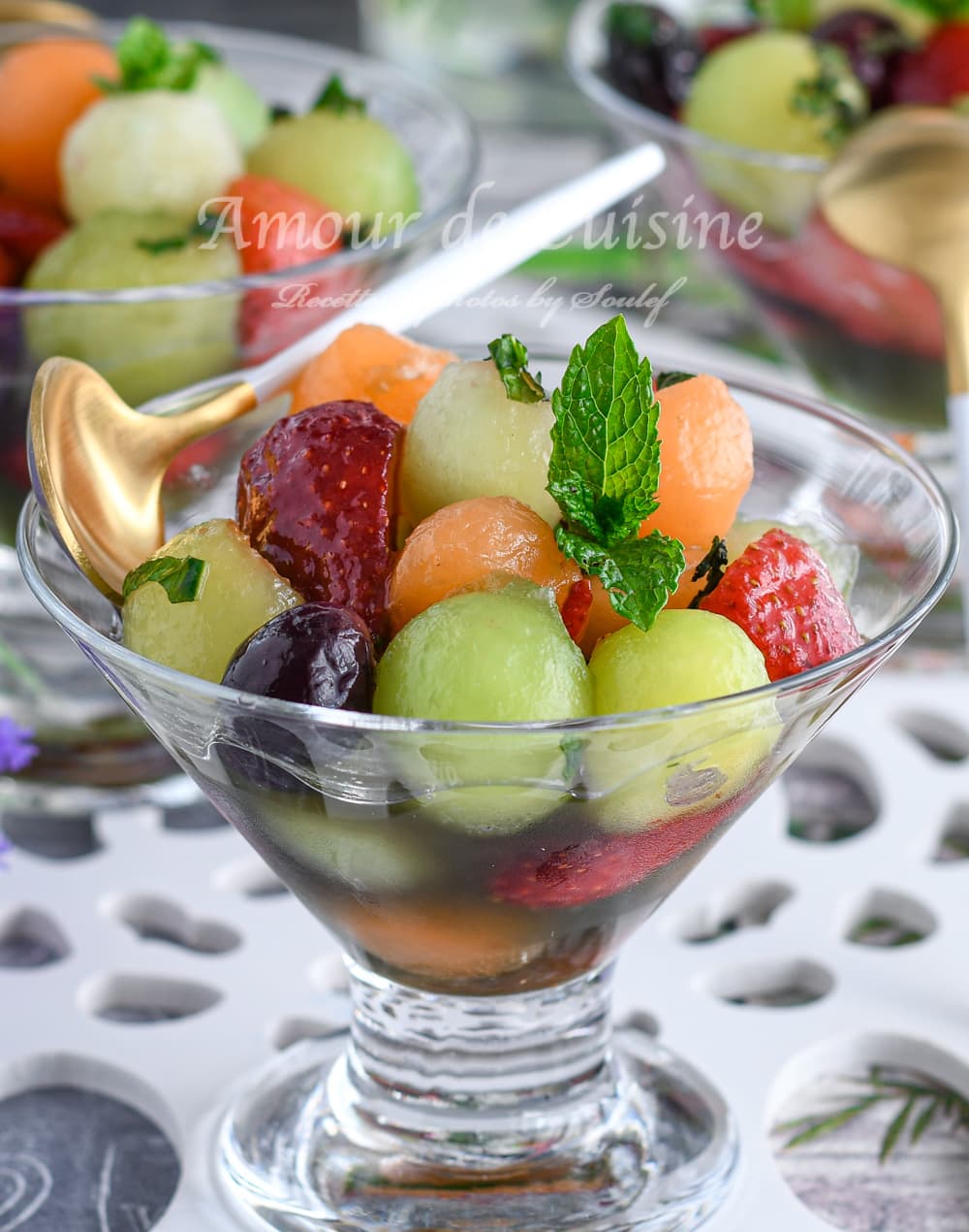 Salade de melon, dessert frais d'été