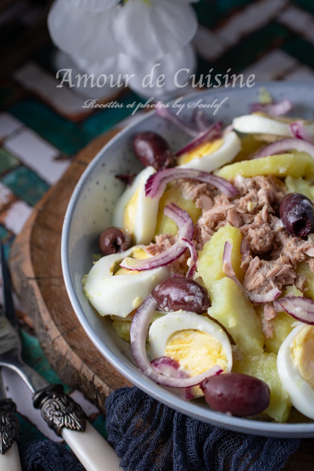 Salade de pommes de terre au thon