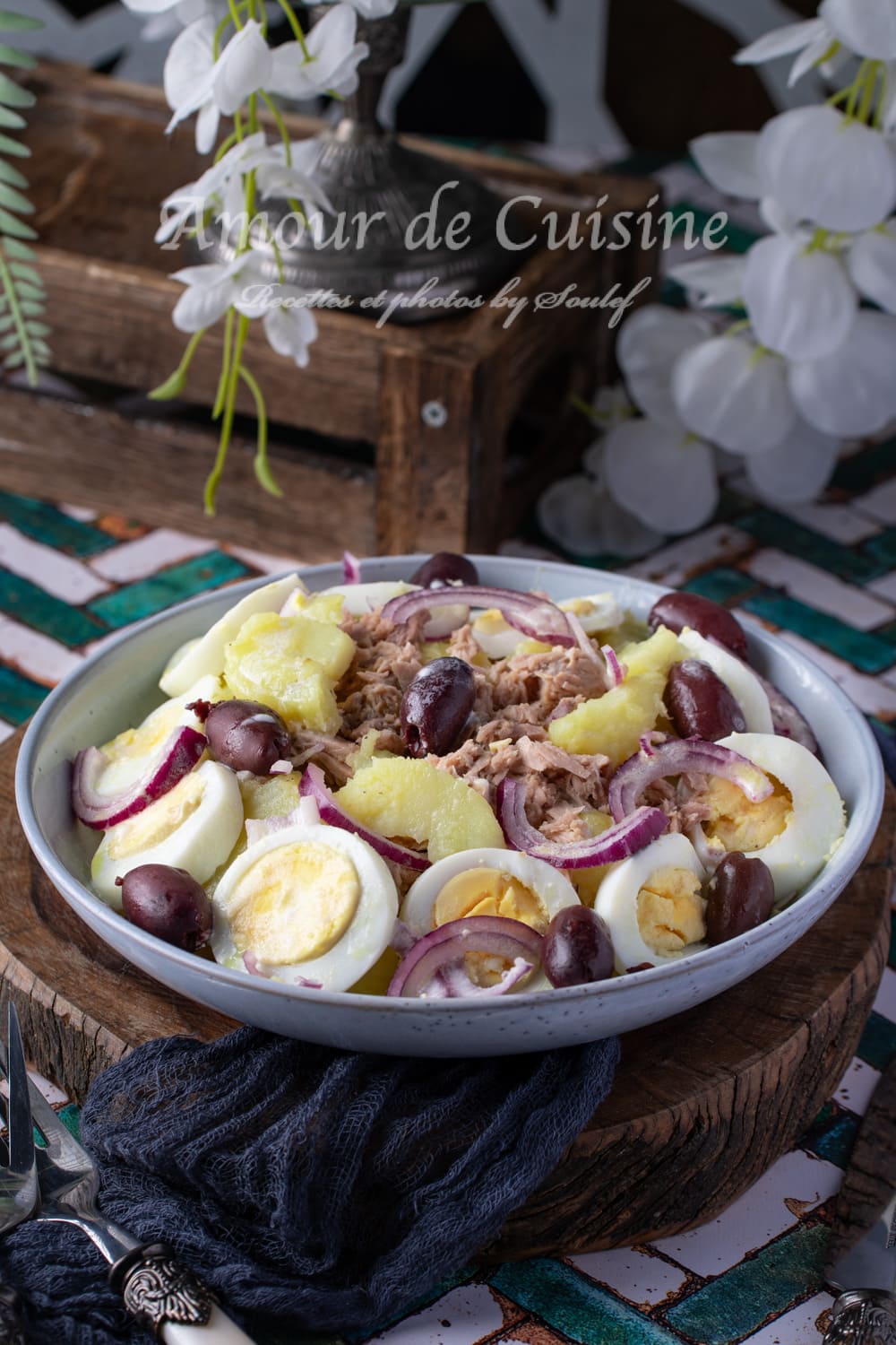 Salade de pommes de terre au thon