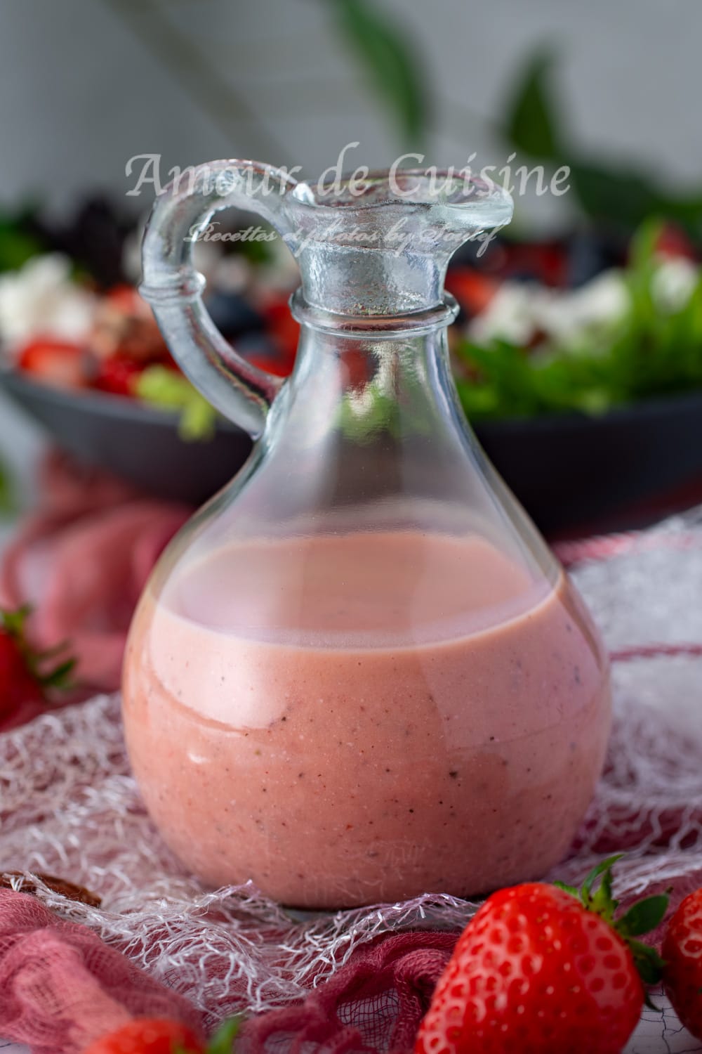 Sauce vinaigrette fraises feta 5