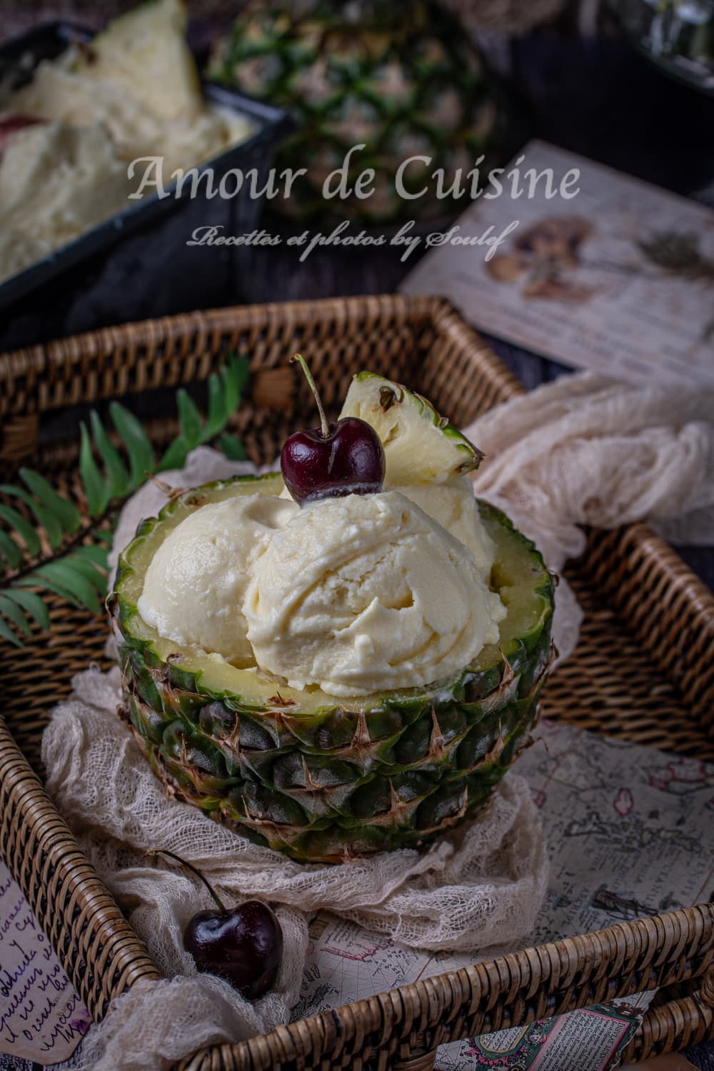 Sorbet Pina Colada - Ananas et noix de coco