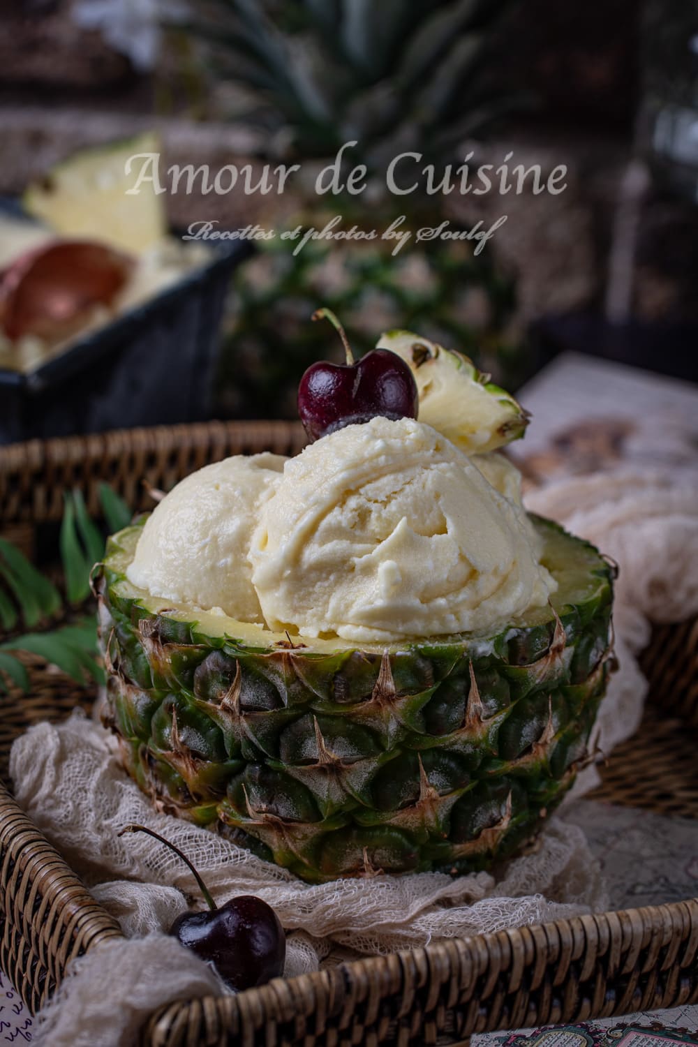 Sorbet Pina Colada - Ananas et noix de coco