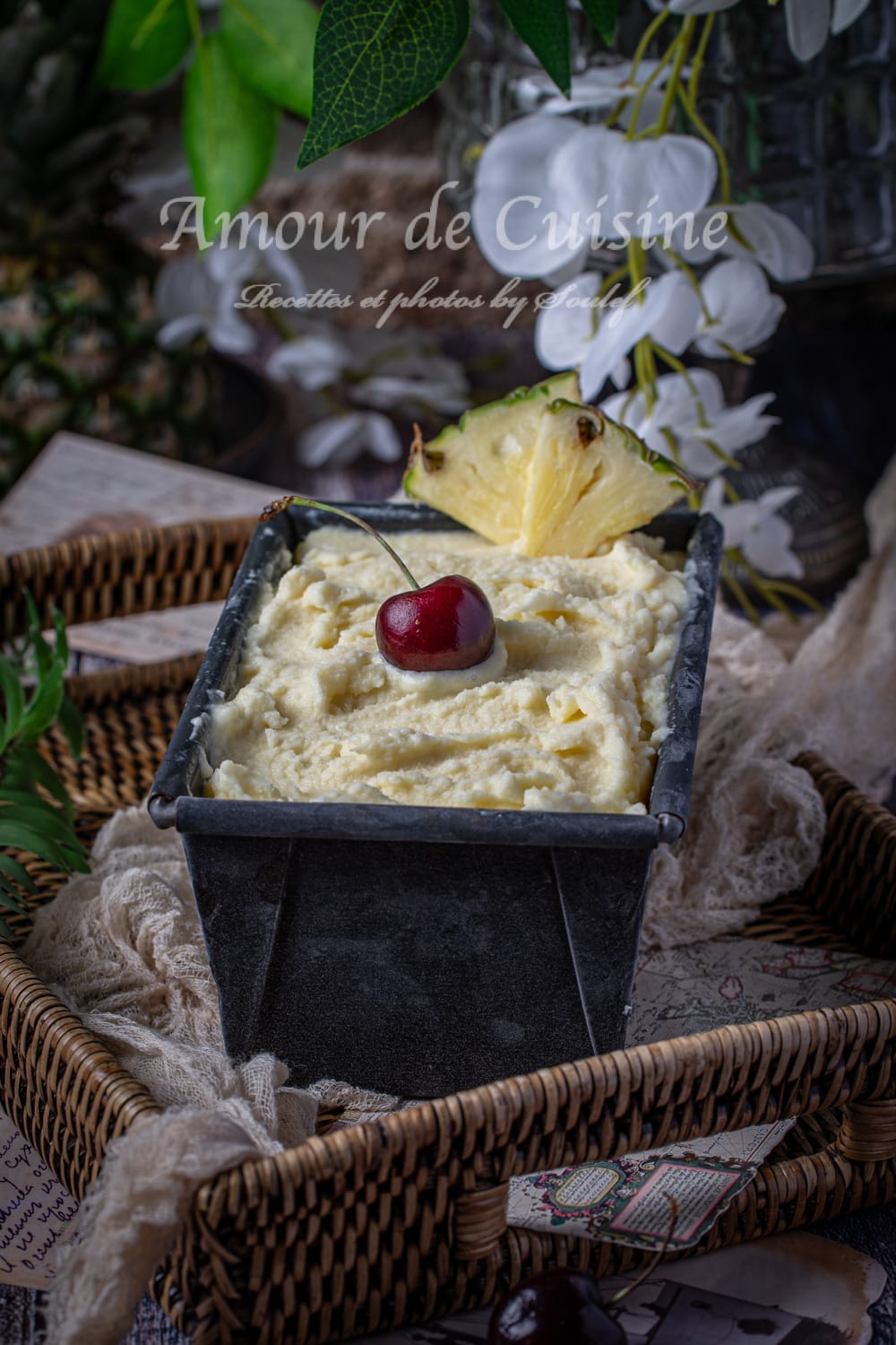 Sorbet Pina Colada - Ananas et noix de coco