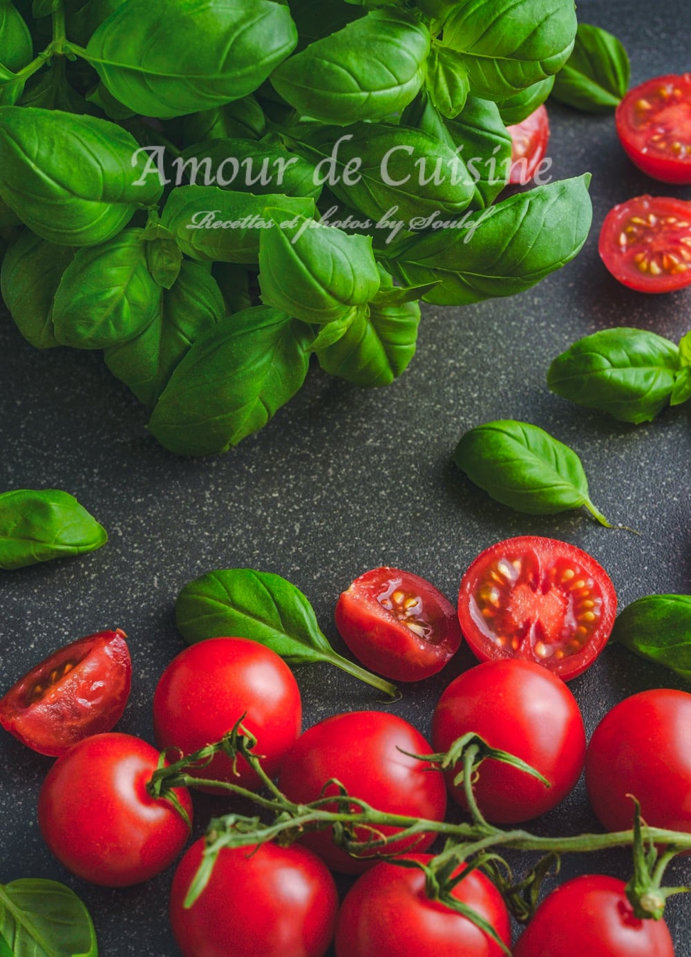 tomates et basilic